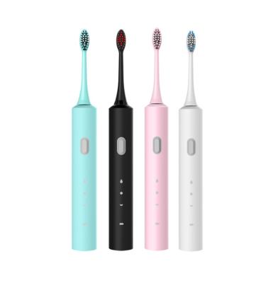 China Teeth Cleaning Best Price Shenzhen Smart Black Replacement Led Electric Toothbrush Slim Automatic Vibrating Ultrasonic Electric Toothbrush for sale