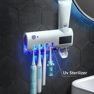 China Home.Hotel.Bathroom.Shower Room Zhejiang Toothpaste Pump Dispenser Smart Toothbrush Holder Wall Mount Electronic Toothbrush Sterilizer and Dryer for sale