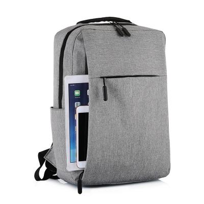 China With Custom 15.6 Inch Black Waterproof Business USB Polyester Laptop Travel Smart Backpack for sale