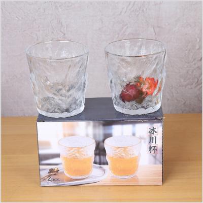 China Sustainable Household Thickened Mesh Matte Glass And Cup Set Frosted Glass-to-Glass Household Water Appliance for sale