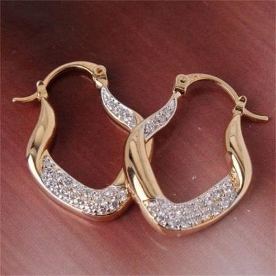 China Lady Irregular Classic Alloy Earring Women Crystal Ear Rings Jewelry For High Quality Geometry Earrings for sale