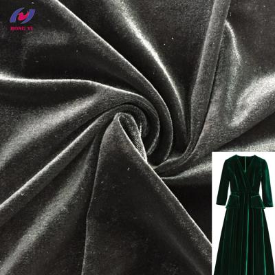 China Antistatic Low Price Per Meter Super Soft Stretch Printed Velvet Polyester Fabric For Dresses for sale