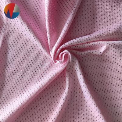 China Stretch 100% Polyester DTY Mesh Stretch Fabric Bird's Eye For Sportswear And Activewear for sale