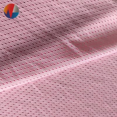 China 100% Polyester Bird's Eye Power Wicking Mesh Sportswear Fabric Stretch Quick Dry Fit Tejido De Malla Stretch for sale