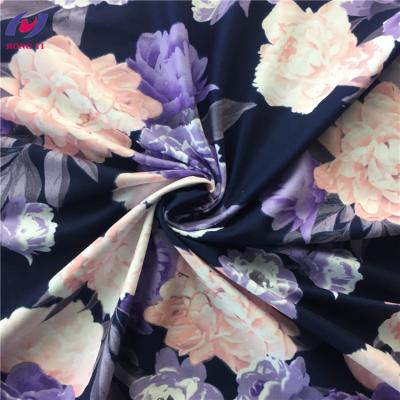 China Custom Made 100% Polyester Anti Pill Print Flower Brushed Velvet Fabric For Garment And Underwear for sale