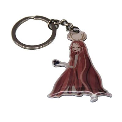 China Advertising Manufacturer Free Sample OEM Promotional Gift Custom Shape Holder Metal Keychain Chian for sale