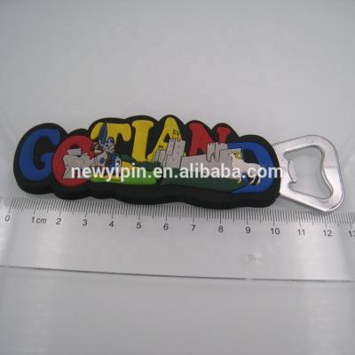 China Sustainable Custom Useful Soft PVC Beer Bottle Openers PVC Openers for sale