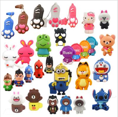 China Wholesale Custom Logo USB Flash Drive 2.0/3.0 8GB 16GB 32GB 64GB 128GB U Memory High Speed ​​OTG 3D OTG Cartoon PVC USB Drive USB Flash Drive for sale