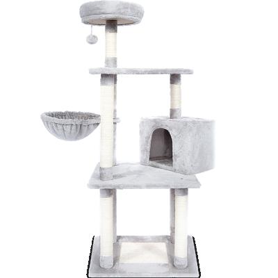 China OEM Living Tree Apartment Space Cat Tree House Trixie Cat Toys Cat Pet Playhouse With Scratches for sale