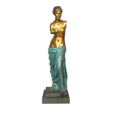 China Europe/Middle East/Indian/Chinese Bronze Sculpture In Park Decoration Stainless Steel Greek Lady Statue for sale