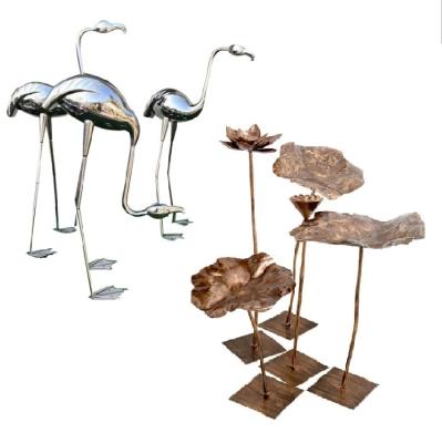 China Europe/Middle Eastern/Indian/Chinese Crane and Turtle Bronze Animal Sculpture Outdoor Playground for sale