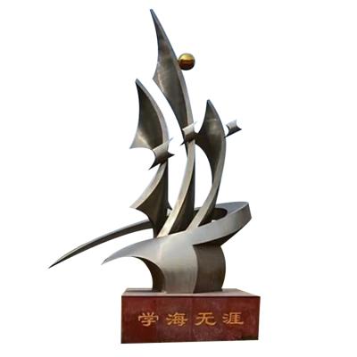 China Modern Europe/Middle Eastern/Indian/Chinese Modern Garden Landmark Stainless Steel Sculpture Large for sale