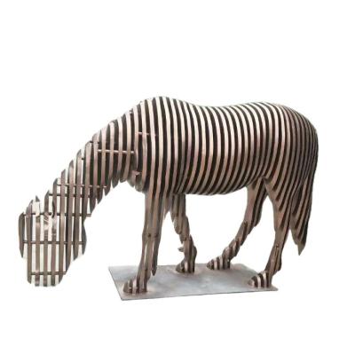 China Europe / Horse Animal Steel Carving Sculpture Middle Eastern / Indian / Chinese Life Size Design for sale