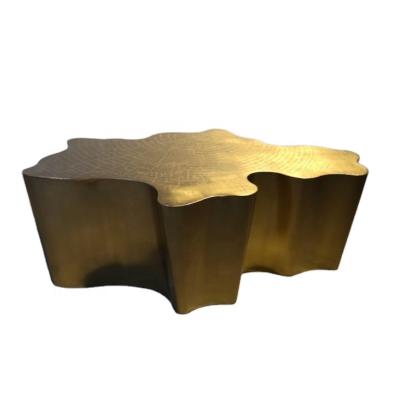 China Europe/Middle Eastern/Indian/Chinese modern abstract bronze sculpture in mall golden tree root bench for sale