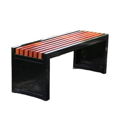 China Modern Cheap Stainless Steel Frame Outdoor Amusement Park Bench for sale