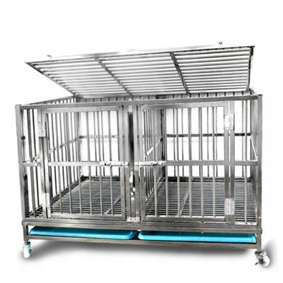 China Durable Heavy Duty Double Doors Animal Cages Large Dog Cages for sale