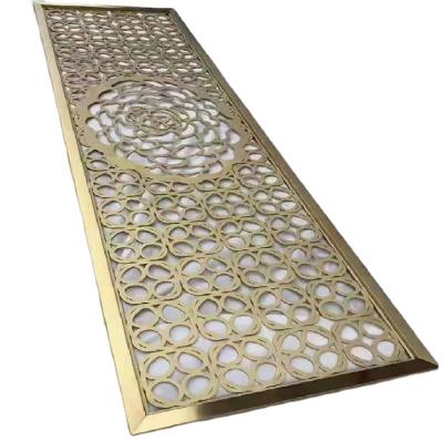 China New Classic / Postmodern Interior Decoration CNC Cut Metal Screen Home Room Divider Panels for sale