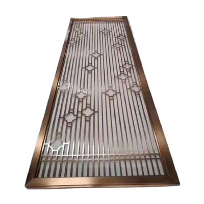 China New Classic/Postmodern Custom Decorative Metal Screen Panel Stainless Steel Living Room Furniture Room Divider for sale