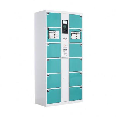 China Modern Supermarket Metal Lockers 12 Door Smartelectronic Electronic Bag Storage Cabinet for sale