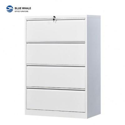 China Contemporary Steel Storage 4 Drawer Office Filing Cabinet Metal Kitchen Storage Side Cabinet for sale