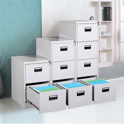 China Modern Hot Sale 2/3/4 Drawer Metal Filing Cabinet Four Layer Steel Filing Cabinet for sale