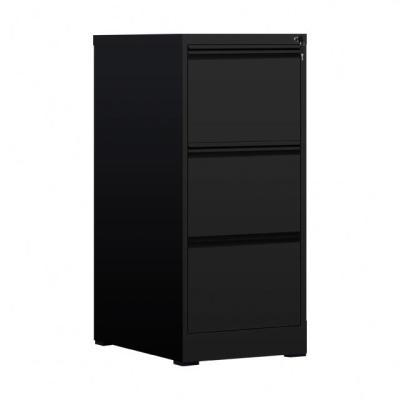 China Fireproof Filing Cabinets (Size) Adjustable Black Steel Filing Cabinet for sale