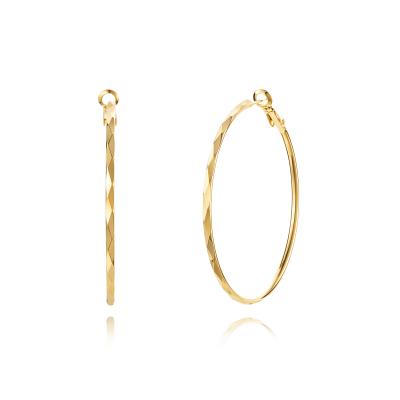 China Gold Concave And Convex Female Jewelry Trendy Color Trendy Geometry Women Fashion Circle Circle Earrings Rhombic Jewelry Big for sale