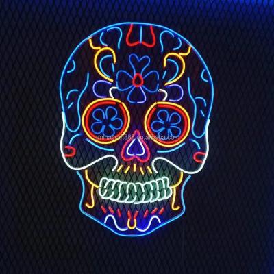 China Colorful Buildings AC Art Acrylic LED Neon Lights Wall Hanging Party Bar Decoration LED Neon Signs Neon Light For Wedding Decoration for sale