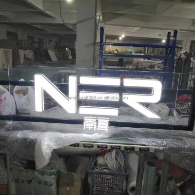 China Full ac waterproof acrylic led sign fabricated front lit luminous indoor 3d acrylic led backlit channel letter lacrylic sign for sale