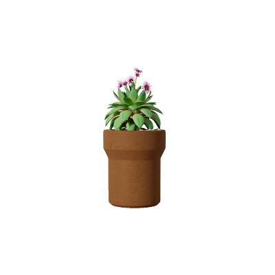 China Wholesale New Design Europe Cheap Decorative Round Garden JingQi Volcanic Stone Flower Pots for sale