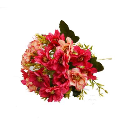 China Looks The Same As A Real Flower Jingqi Wholesale Cheap Artificial Flowers Bulk Wedding Artificial Silk Flower Wall Panel Backdrop Decoration Artificial Flower for sale