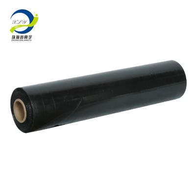 China 2020 moisture proof good wrap stretch film use of roll by hand or machine are available black 500mm*310m stretch film for sale