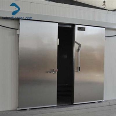 China Fire Protection Heavy Type Cold Room Door Aluminum Manual Sliding Door For Warehouse for sale