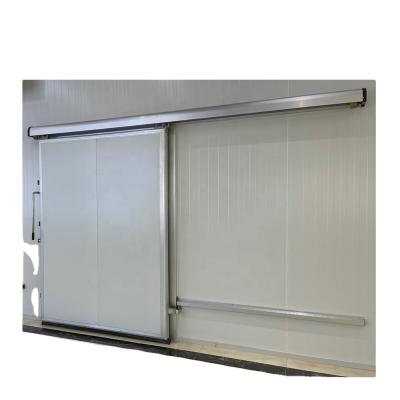 China Modern Warehouse Room Colder Freezer Manual Sliding Door For Walk In Freezer Fridge for sale