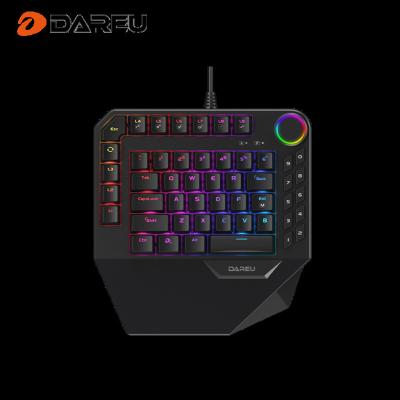 China New Factory Wireless Supplier Dareu Brand Computer Keyboard PC One Handed Gaming Keyboard The Mini Gaming Keyboard for sale