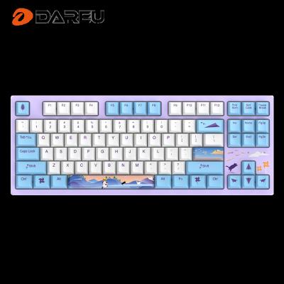 China Hot Selling Dareu A87 USB/TYPE-C Plug and Play Laptop with Gaming Mechanical Keyboard Gaming Cable Wholesale Keyboard for sale