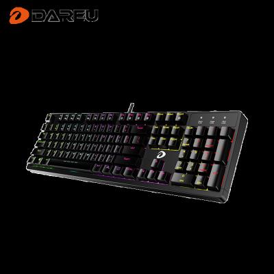 China Dareu factory wholesale plug and play EK1280 wired 104 key RGB gaming keyboard tkl mechanical keyboard for sale