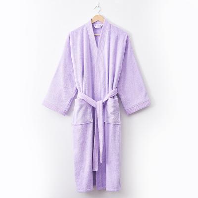 China QUICK DRY Pink White Pink Terry Bathrobe Women Kimono Family Couples Long Robe Hotel Spa Cotton Gray Soft Colorful Bathrobes Lounge Wear for sale