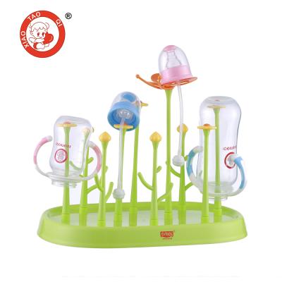 China PP Plastic Babies Feeding Bottle Drying Rack Baby Helper for sale