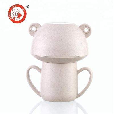 China Sustainable Straw Wheat Baby Kids Feeding Set Children Tableware for sale