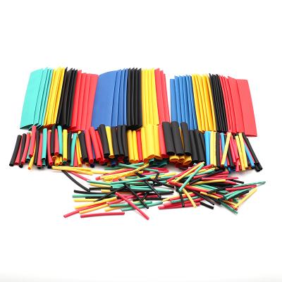 China LOW VOLTAGE 328pcs/bag 2:1 Heat Shrink Tube Kit Electronic Cable Protector Shrinking Assorted Color Boxed Heat Shrink Tubing for sale