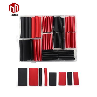 China 74pcs/set LOW VOLTAGE 3:1 Ratio Marine Grade Shrink Wrap Automotive Heat Shrink Adhesive Lined Industrial Tubing for sale