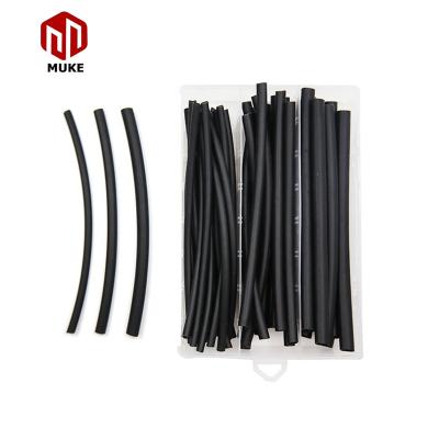 China 45pcs/set LOW VOLTAGE 4:1 Clear Set PVC Splice Protector Manufacturers Transparent Heat Shrink Tube With Glue for sale