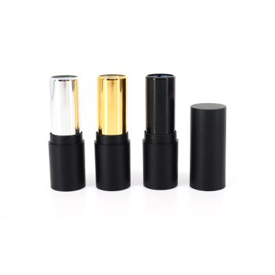 China 3.5ml Empty Black Silver Lipstick Lip Gloss Wand Tubes Lip Gloss Containers Black Plastic Tube Lip Gloss Containers for sale