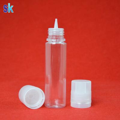 China Hot Sale 2oz Liquid E Liquid Squeeze E Bottle 60ml Clear Plastic Bottle for sale