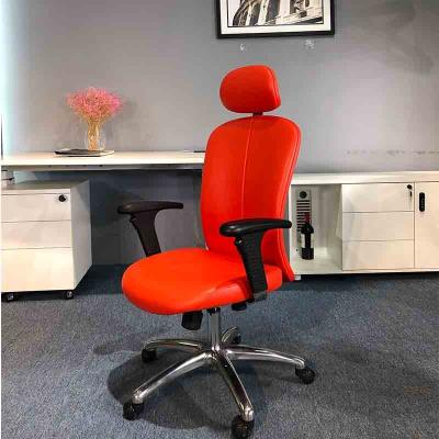 China Wholesale Adjustable High Back Manufacturer PU People Lucite Fat Swivel Ergonomic Office Manager Chair CEO Chair Red Leather Boss Chair for sale