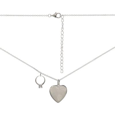 China Lilliana's FASHIONABLE Pendant 925 Sterling Silver Jewelry Wedding Ring with Heart Necklace Charms for sale