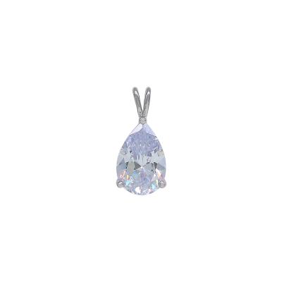 China 2022 Lilliana CLASSIC D.C.A. CZ Solitaire Classic Pendant Jewelry 925 Sterling Silver Brass Pear Shape for sale