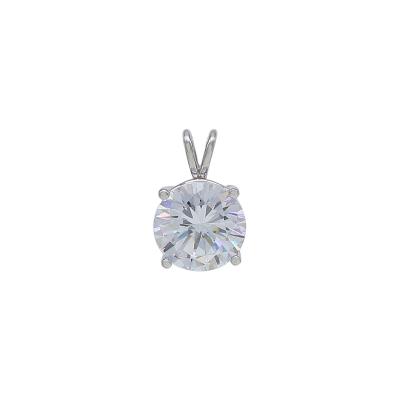 China 2022 Lilliana CLASSIC D.C.A. CZ Solitaire Classic Pendant Jewelry 925 Sterling Silver Brass Round 1CT for sale