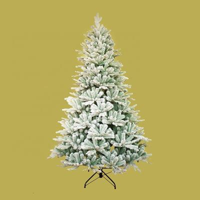 China Party Christmas Decorations 210cm pvcWhite Christmas Tree Various Specifications Snowfall Snowy Christmas Tree for sale